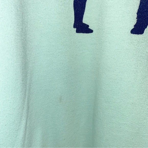 Yeti Y2K Blue Crewneck Bear & Man Drinking Beer Short Sleeve Graphic T-Shirt - Picture 6 of 6